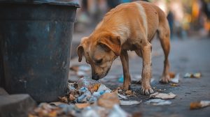Dogs and urban waste